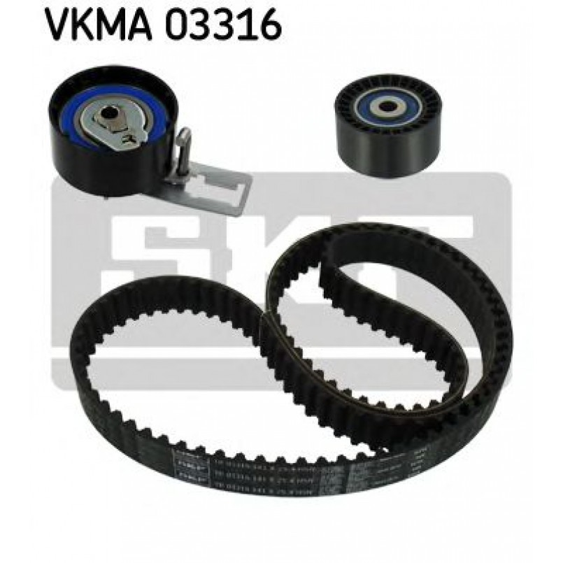 VKMA 03316 SKF Комплект (ремінь+ролики)